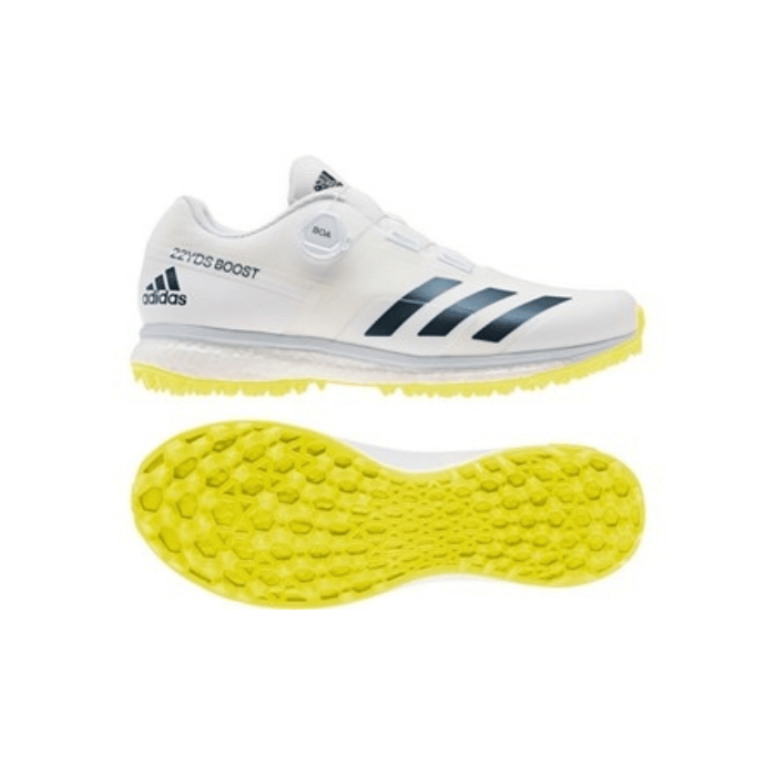 2023 Adidas 22YDS Boost Cricket Shoes Acid Yellow