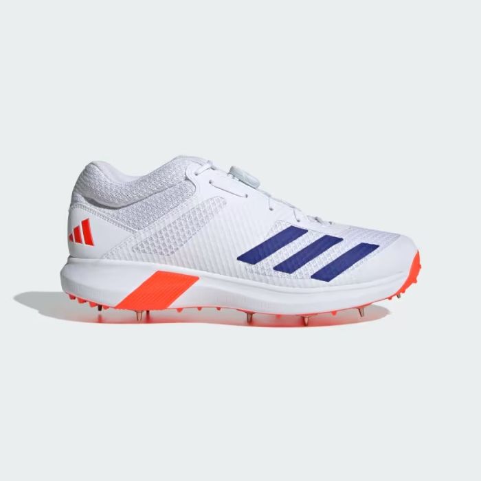 2024 Adidas AdiPower Vector Mid 20 Bowling Cricket Shoes White Blue Red