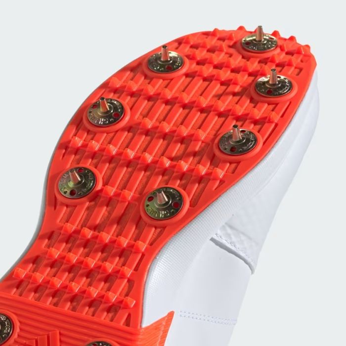 2024 Adidas AdiPower Vector Mid 20 Bowling Cricket Shoes White Red Blue