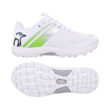 2023 Kookaburra KC 3.0 Rubber Cricket Shoes - White/Lime