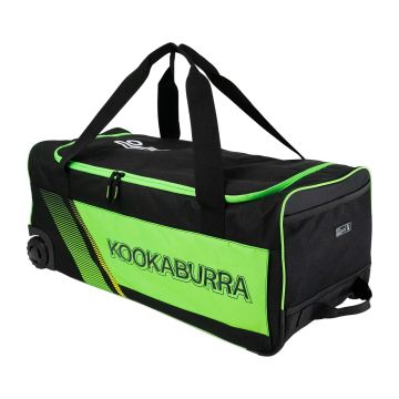 2025 Kookaburra 9500 Wheelie Cricket Bag - Black/Green