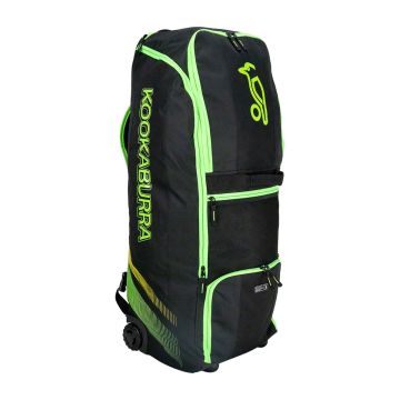 2026 Kookaburra WD2000 Wheelie Duffle Cricket Bag - Black/Green