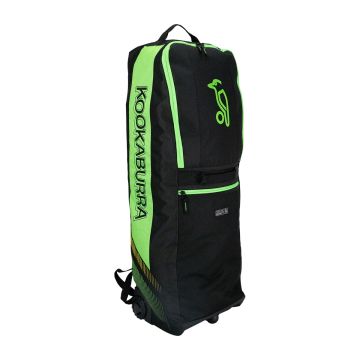 2025 Kookaburra WD5000 Wheelie Duffle Cricket Bag - Black/Green