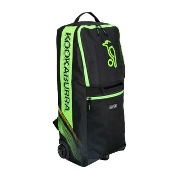 2025 Kookaburra WD6000 Wheelie Duffle Cricket Bag Black/Green
