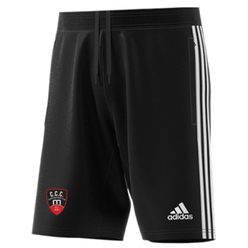 Churchtown CC Adidas Black Junior Training Shorts