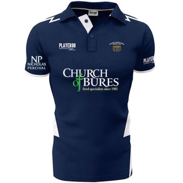 Chappel Wakes and Colne CC Playeroo Navy Polo Top