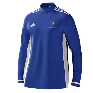 Saltburn CC Adidas Royal Blue  Zip Training Top