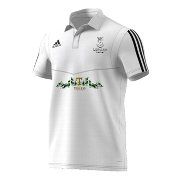 Swansea University CC Adidas White Polo