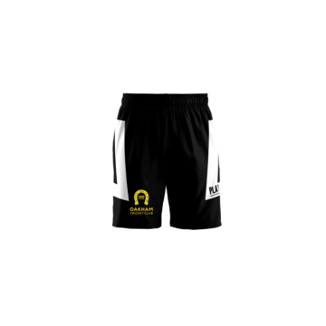 Oakham CC Playeroo Black Training Shorts