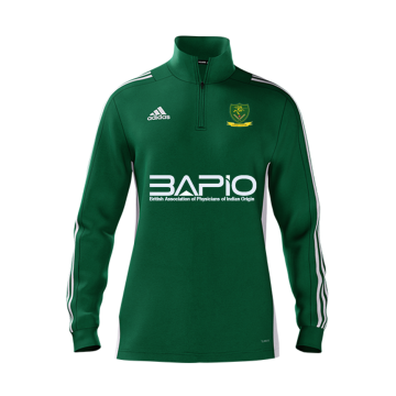 St Georges CC Adidas Green Zip Training Top