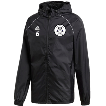 Hoyland Town Magpies Adidas Black Rain Jacket
