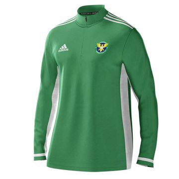 Gildersome and Farnley Hill CC Adidas Green Zip Training Top