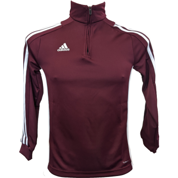 Adidas Maroon Zip Training Top