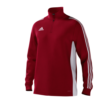 Featherstone Town CC Adidas Red Training Top