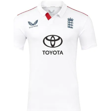 2025 Castore ECB England Mens Replica Test Cricket Shirt