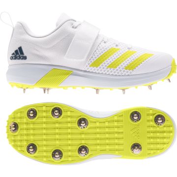 2023 Adidas Adipower Vector Cricket Shoes - Acid Yellow