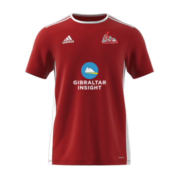 Gibraltar CC Adidas Red Training Jersey