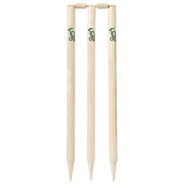 Kookaburra Club Pro Wooden Cricket Stumps (Senior 28")