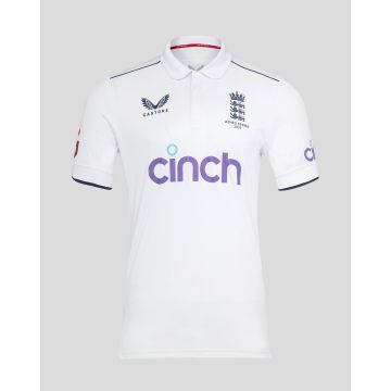 Castore ECB England Mens Replica Ashes Test Cricket Shirt